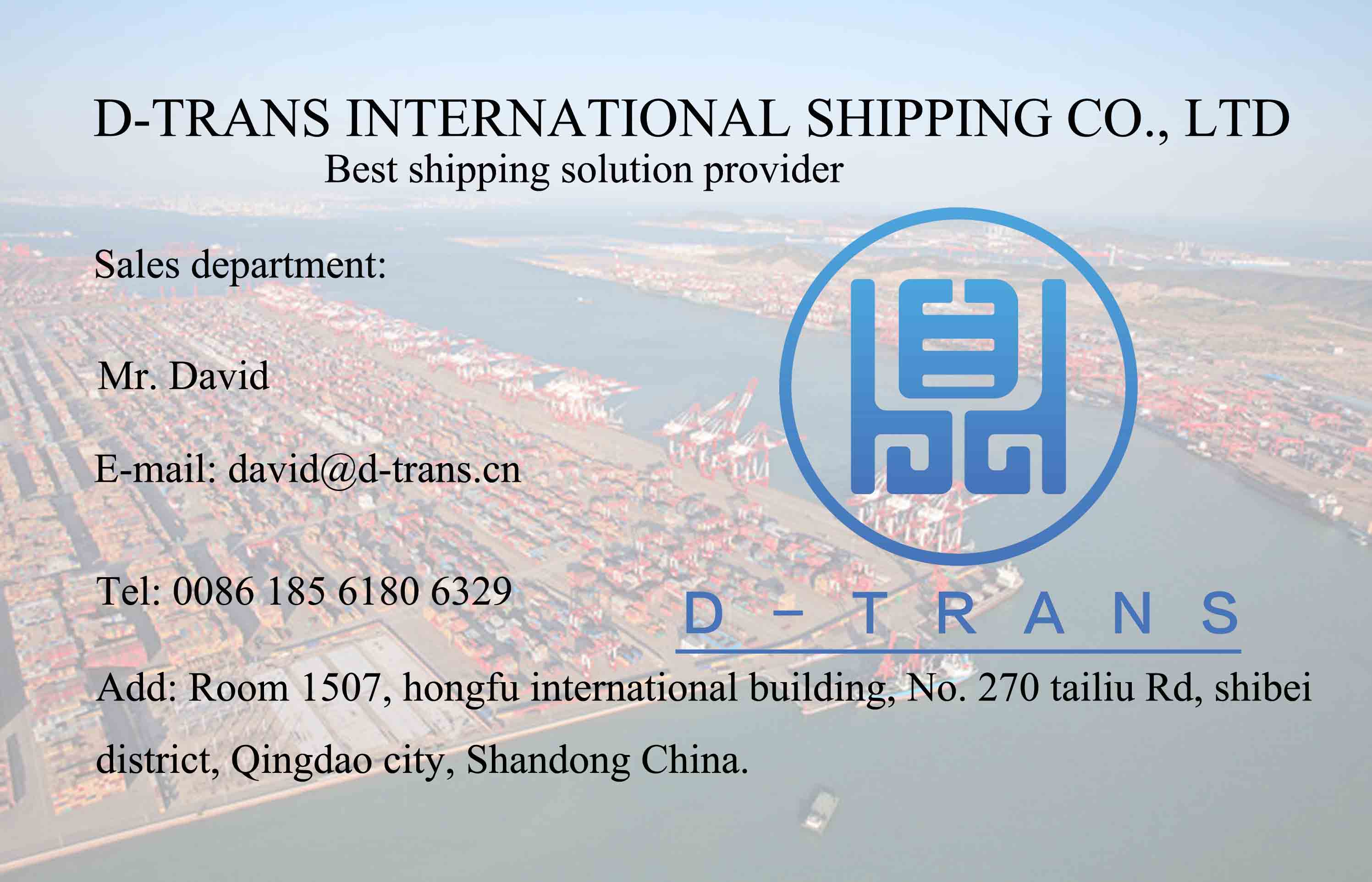 international shipping agent from China